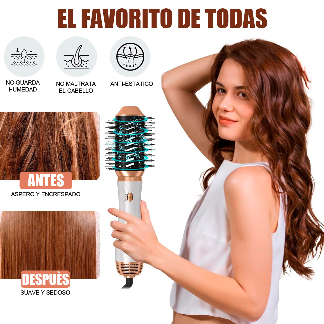 SECADOR DE PELO 5 EN 1 - RIZA, ALISA, PEINA Y DA VOLUMEN - TOTALHAIR PRO™