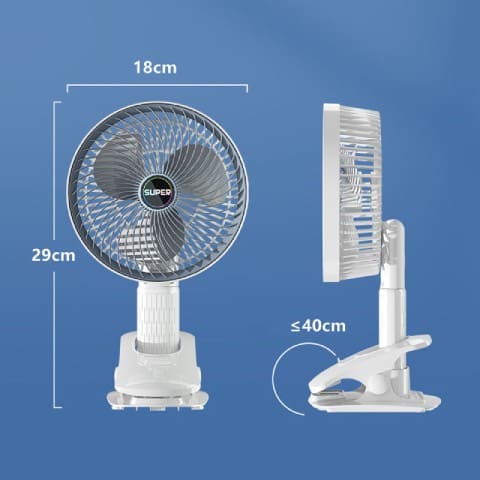 Ventilador eléctrico portátil recargable por USB