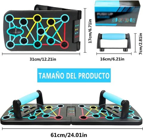 Tablero para flexiones 9 en 1 - Push Up Board