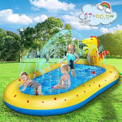 Piscina 2 en 1 con rociador - Dinosaur Splash™