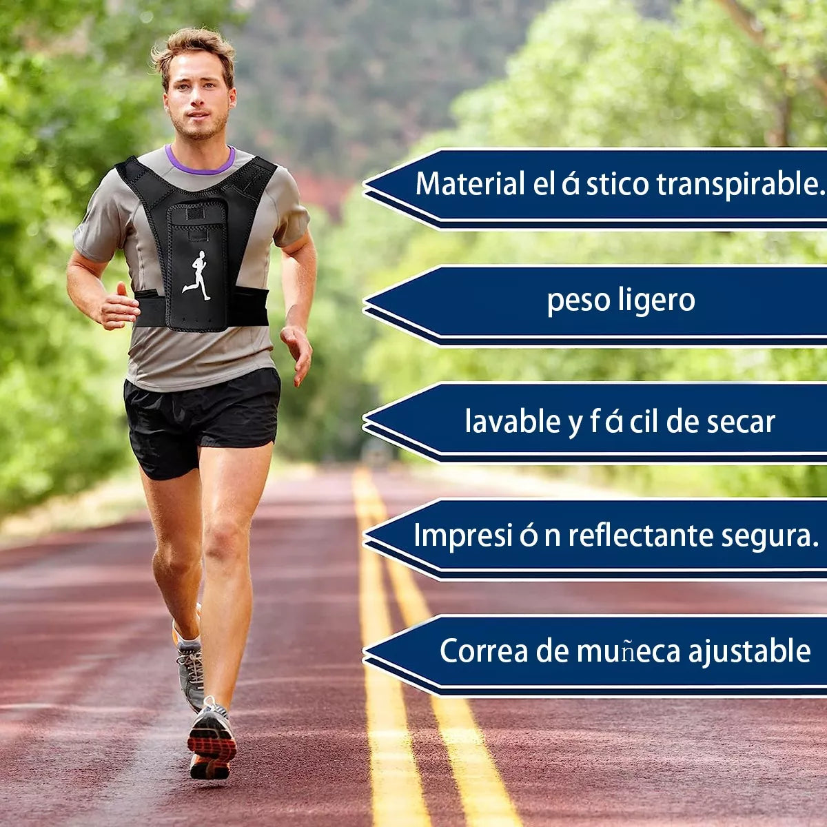 Chaleco Fitness con Bolsillos - Running Vest