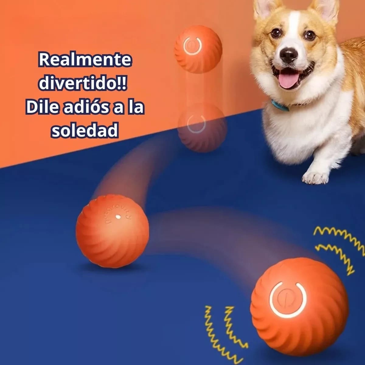 PELOTA VIBRADORA PARA MASCOTAS PET TORNADO™