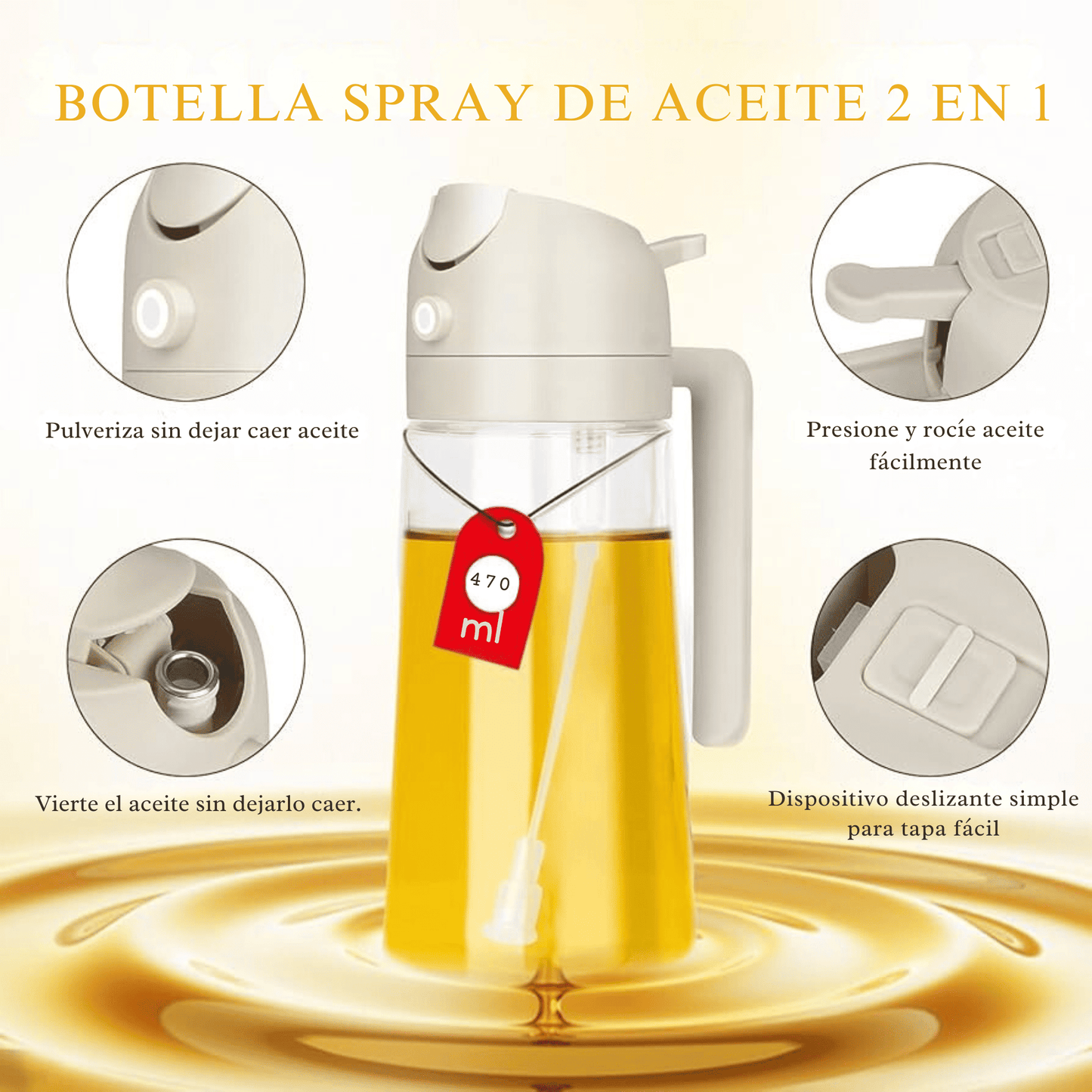 DISPENSADOR DE ACEITE EN SPRAY OIL MISTER ™