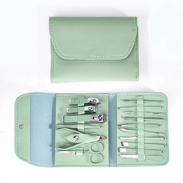 Kit Juego de Manicura y Pedicura Profesional de 12 Piezas