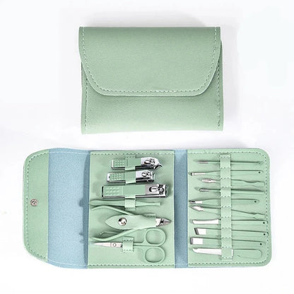 Kit Juego de Manicura y Pedicura Profesional de 12 Piezas
