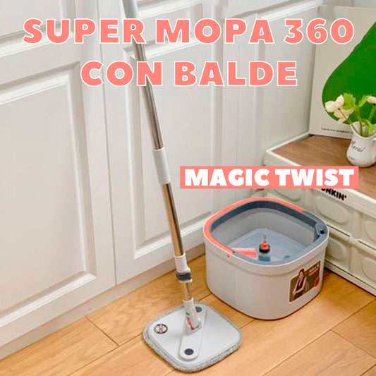 SUPER MOPA 360 CON BALDE - MAGIC TWIST™