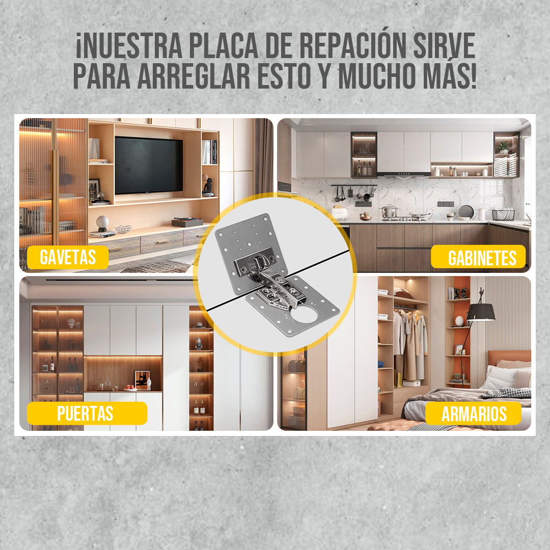 Set de 2 bisagras para muebles