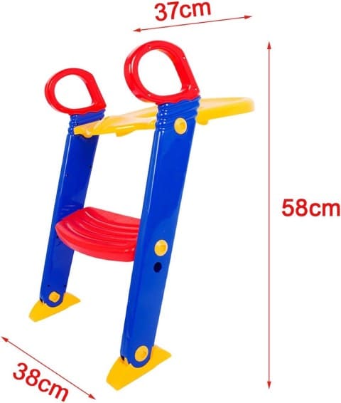 Asiento de inodoro con escalera para bebé