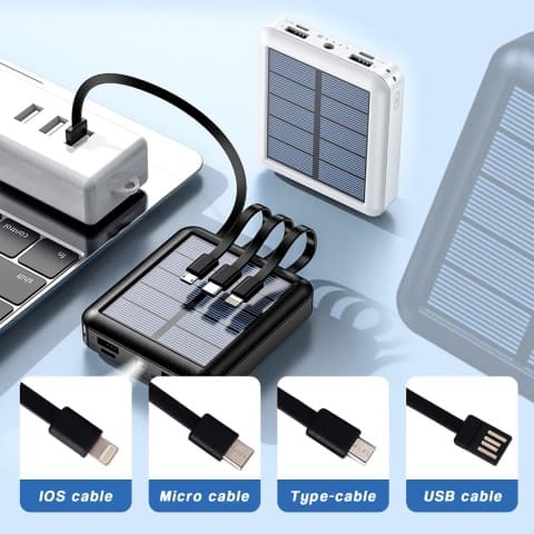 Cargador solar de celular multi-dispositivo