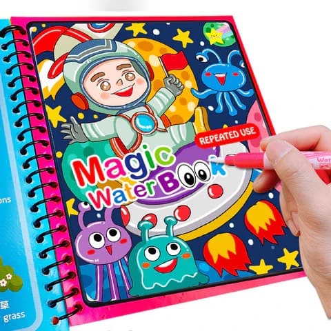 MAGIC WATER BOOK™ LIBRO MAGICO DE AGUA PARA COLOREAR