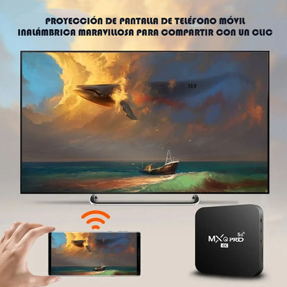 TV BOX 4K + ANDROID 13.0