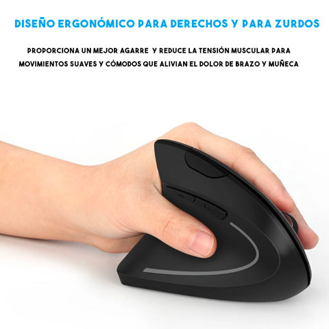 Mouse Ergonómico y Confortable - Mouse Lunar