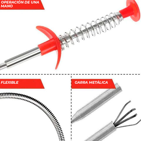 Gancho Destapa Tuberías Y Drenajes - Clean Hook