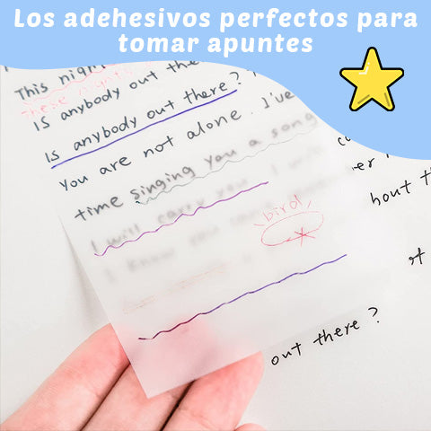 Sticky Notes - adhesivos transparentes Pack de 3 x 50 hojas